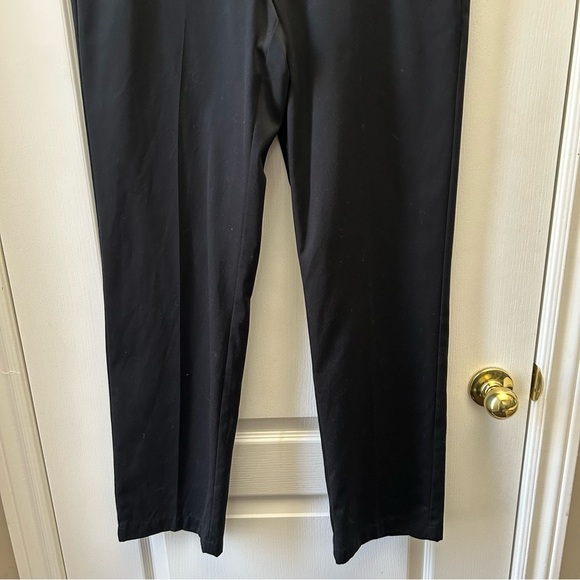 Haggar Men's Chino Pants Casual Flat Front Cotton Black Size 32 - Picture 5 of 14